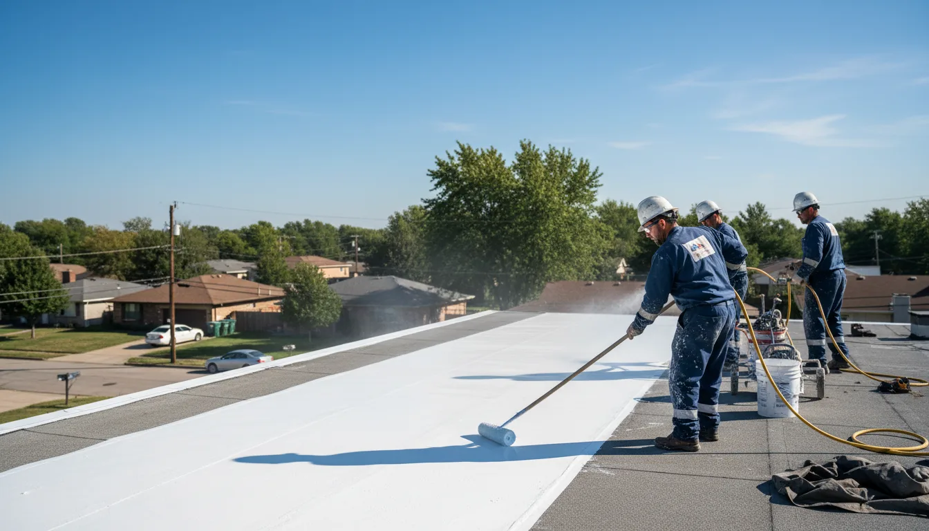 Commercial roof coating in Caledonia, MI near me